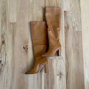 New, Never worn Over the knee heeled boots